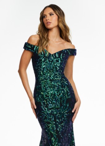 Ashley Lauren Sale Style #11112 #5 Black/Emerald thumbnail