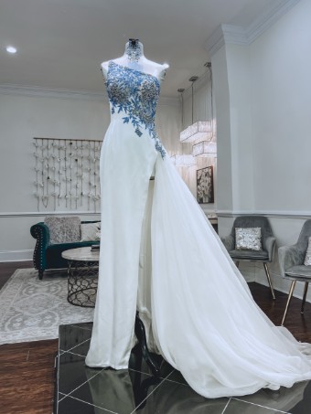 Sherri Hill Style #45678 #0 default Periwinkle/Ivory thumbnail