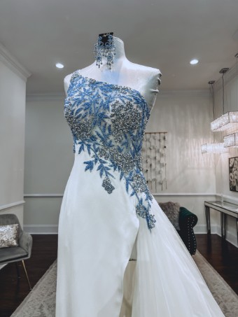 Sherri Hill Style #45678 #1 default Periwinkle/Ivory thumbnail