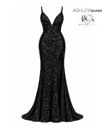 Ashley Lauren Style #11037X #0 Black thumbnail