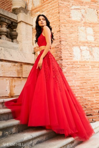 Sherri Hill Style #51925 #1 Blush thumbnail