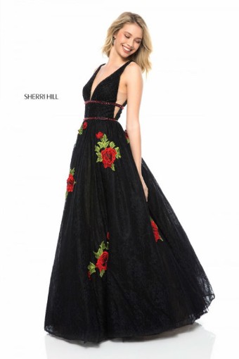 Sherri Hill Style #52047 #0 Black thumbnail