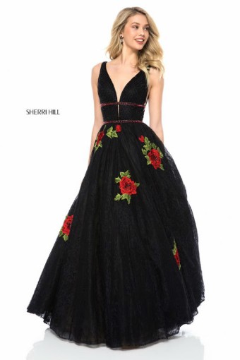 Sherri Hill Style #52047 #1 Black thumbnail