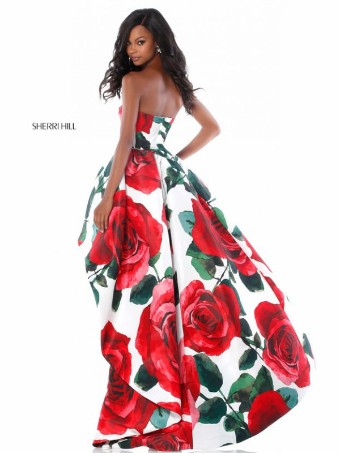 Sherri Hill Style #51816 #3 Red Print thumbnail