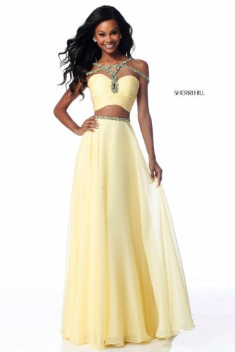 Sherri Hill Style #51812 #1 Yellow thumbnail