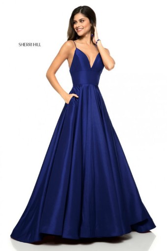 Sherri Hill Style #51822 #2 Navy thumbnail