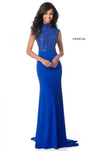 Sherri Hill Style #51876 #2 Royal thumbnail