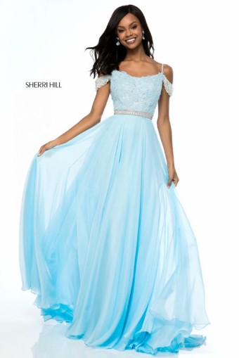 Sherri Hill Style #51970 #4 Light Blue thumbnail