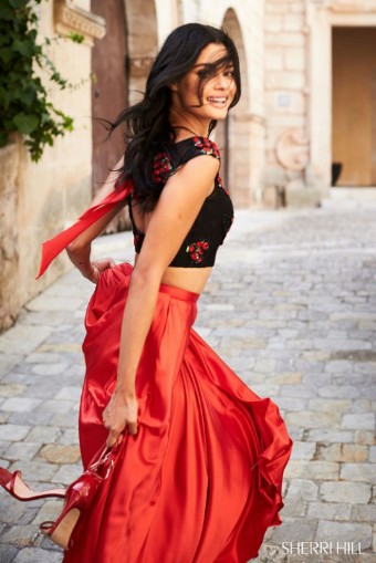 Sherri Hill Style #51867 #3 Black/Red thumbnail