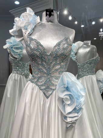 Jovani Style #27079 #5 Light Blue/White thumbnail