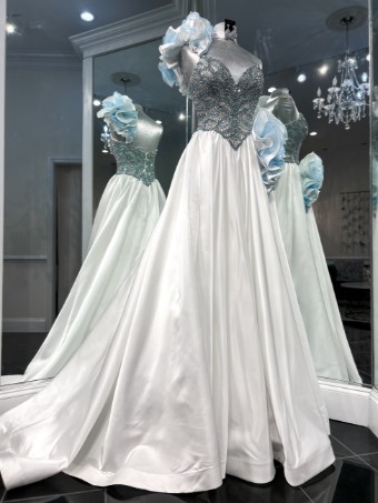Jovani Style #27079 #4 Light Blue/White thumbnail