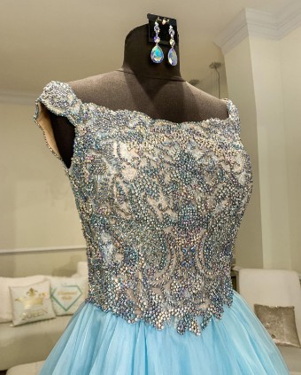 Sherri Hill Style #60664 #1 Light Blue thumbnail