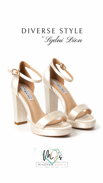 Diverse Style Style #Sweetie Heel #10 Ivory Satin thumbnail