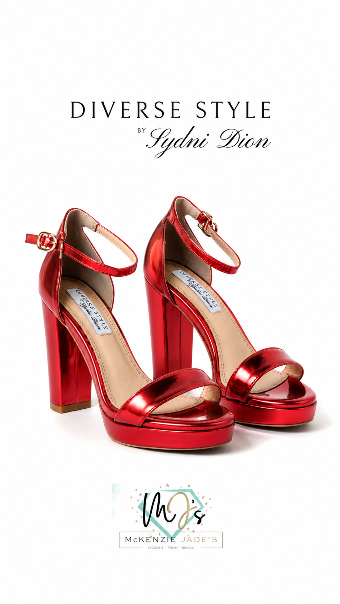 Diverse Style Style #Sweetie Heel #7 Metallic Red thumbnail