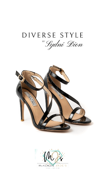 Diverse Style Style #Crossover Strap Heel #6 Black thumbnail