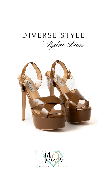 Diverse Style Style #Platform Heel #10 Dark Nude/Cinnamon thumbnail
