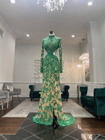 Jovani Style #27277 #8 default Green/Nude thumbnail