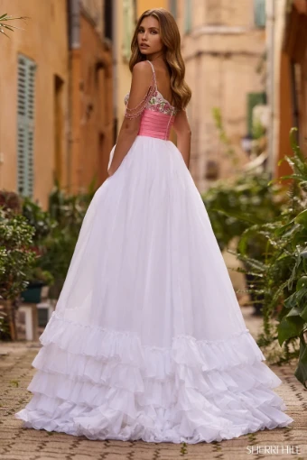Sherri Hill Style #57103 #1 default Ivory/Pink thumbnail