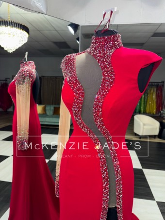 Jovani Style #S44958 #3 Red/Fuchsia thumbnail