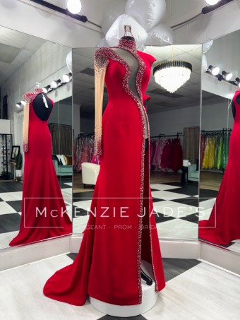 Jovani Style #S44958 #0 default Red/Fuchsia thumbnail