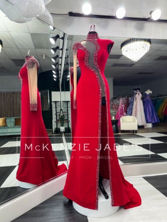 Jovani Style #S44958 #2 Red/Fuchsia thumbnail