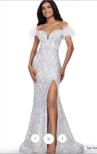 Ashley Lauren Sale Style #11463 #0 default Silver/Ivory thumbnail