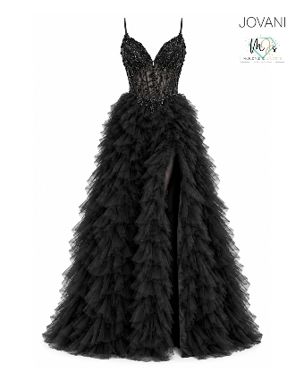 Jovani Sale Style #38523 #0 default Black thumbnail