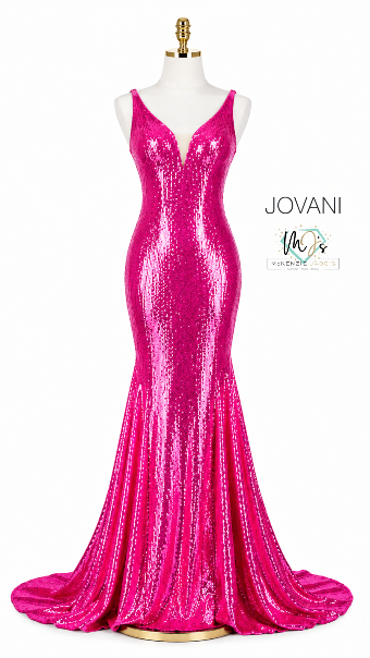 Jovani Sale Style #09113-DNT #0 default Iridescent Fuchsia thumbnail