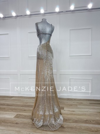 Sherri Hill Style #45704 #4 Nude/Silver thumbnail