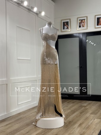 Sherri Hill Style #45704 #1 Nude/Silver thumbnail