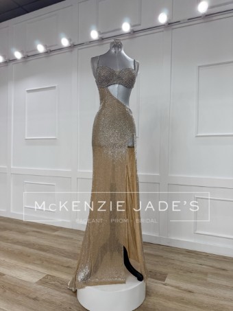 Sherri Hill Style #45704 #0 default Nude/Silver thumbnail