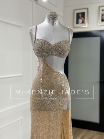 Sherri Hill Style #45704 #2 Nude/Silver thumbnail