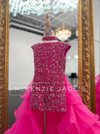 Sherri Hill Style #K57198 #1 Bright Pink thumbnail