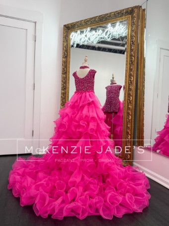 Sherri Hill Style #K57198 #2 Bright Pink thumbnail