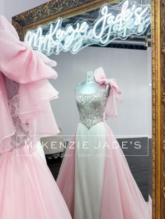 Sherri Hill Style #46241 #3 White/Blush thumbnail