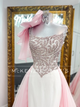 Sherri Hill Style #46241 #1 White/Blush thumbnail