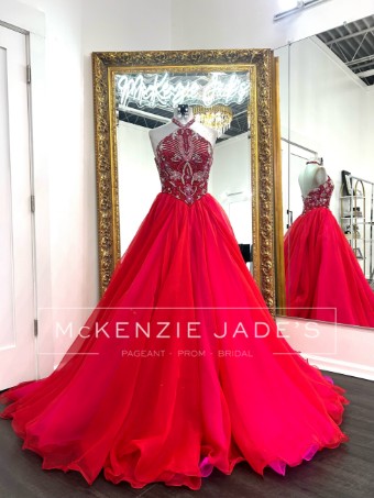 Sherri Hill Style #67087 #0 default red/bright fuchsia/ab thumbnail