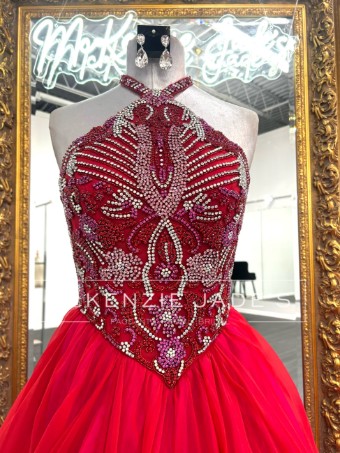 Sherri Hill Style #67087 #1 red/bright fuchsia/ab thumbnail