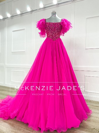 Sherri Hill Style #V562 #8 Bright Pink thumbnail