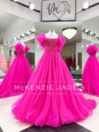 Sherri Hill Style #V562 #2 Bright Pink thumbnail