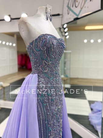Sherri Hill Style #V-6242 #9 default Lilac/Aqua thumbnail