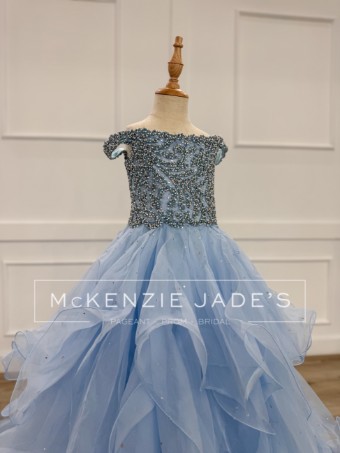 Sherri Hill Style #46335 #1 Light Blue thumbnail