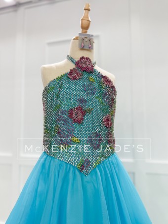 Sherri Hill Style #46188 #1 Aqua thumbnail