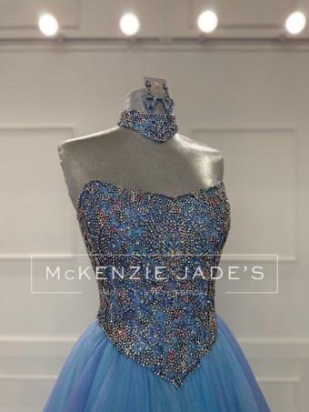 Sherri Hill Style #46290 #6 default Periwinkle/Aqua thumbnail