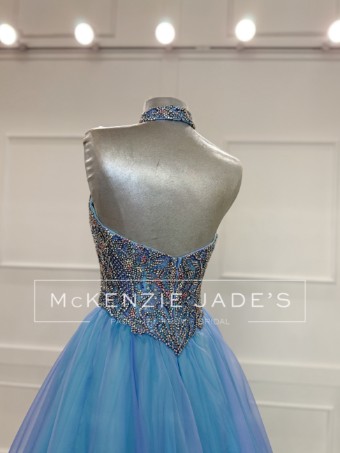 Sherri Hill Style #46290 #4 Periwinkle/Aqua thumbnail