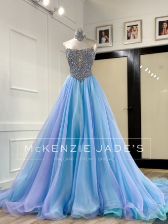 Sherri Hill Style #46290 #0 default Periwinkle/Aqua thumbnail