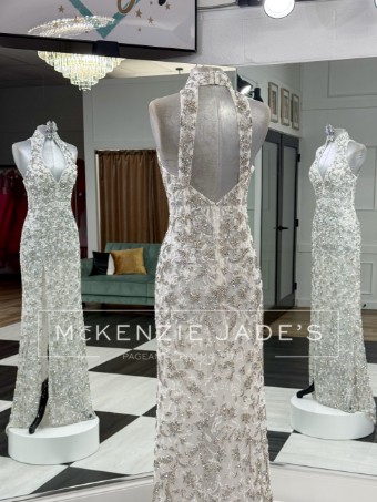 Sherri Hill Style #67089 #8 default Ivory/Silver/Ab thumbnail