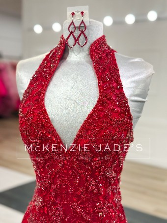 Sherri Hill Style #67089 #10 Red thumbnail