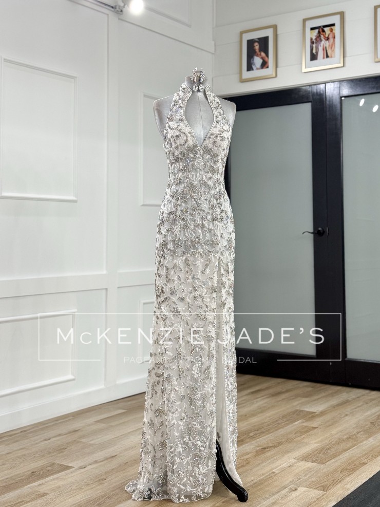 formal dress embellishments Long Formal Dress 25036 by Poly USA main image 0