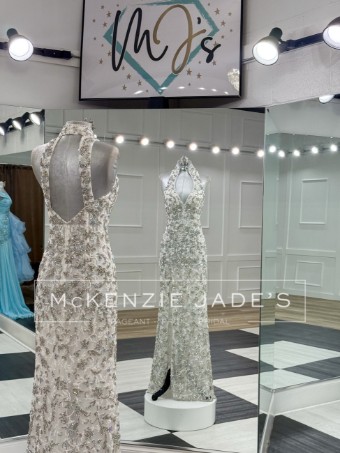 Sherri Hill Style #67089 #5 Ivory/Silver/Ab thumbnail